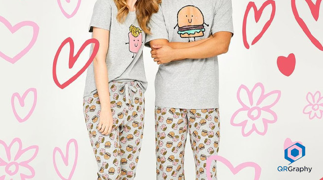 Buy a pajama set for Valentine's Day